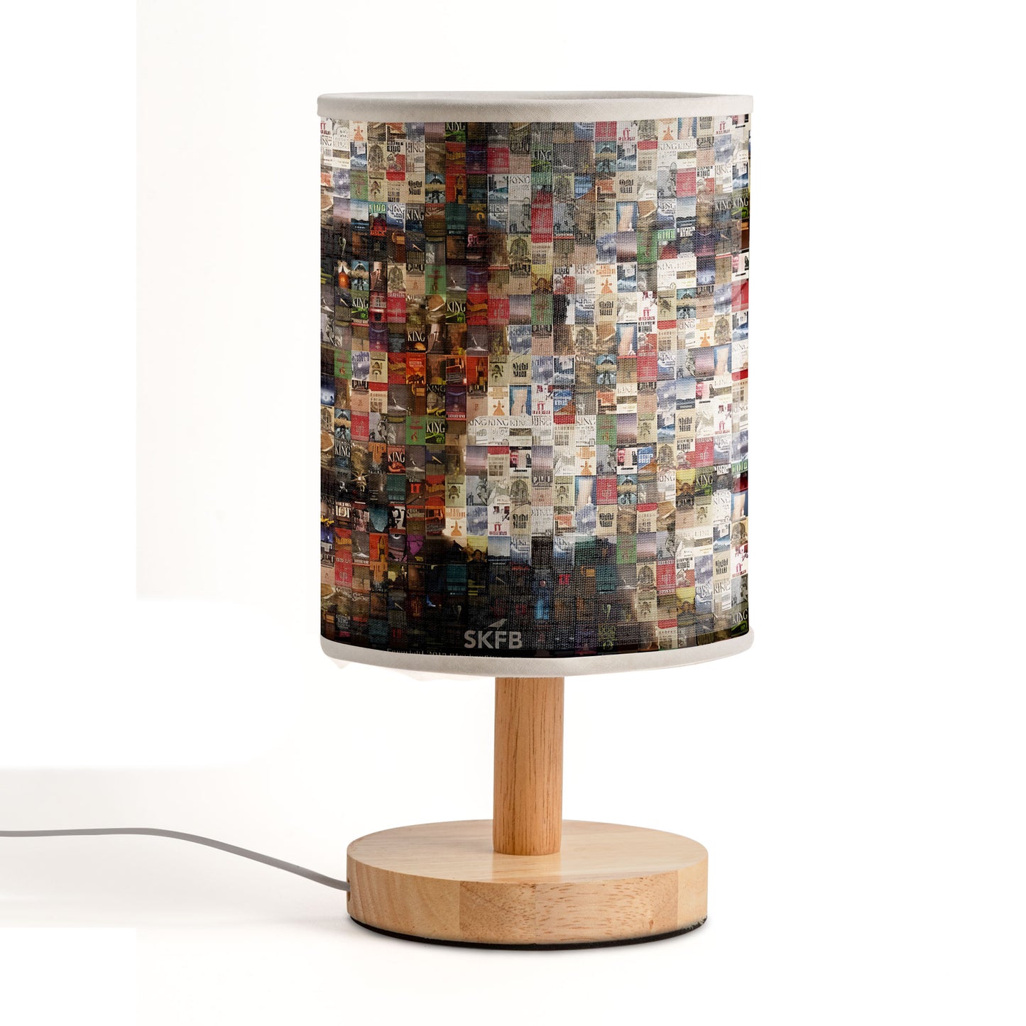 Stephen King Book Cover Collage Lamp