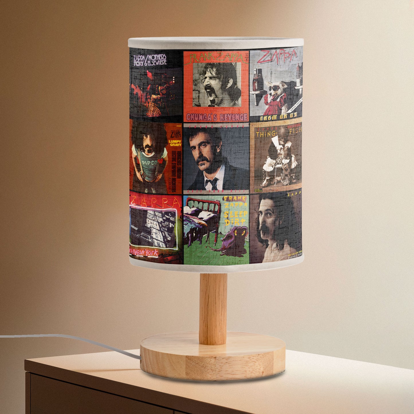 Frank Zappa Fabric Lamp – A Warm Glow of Iconic Album Art