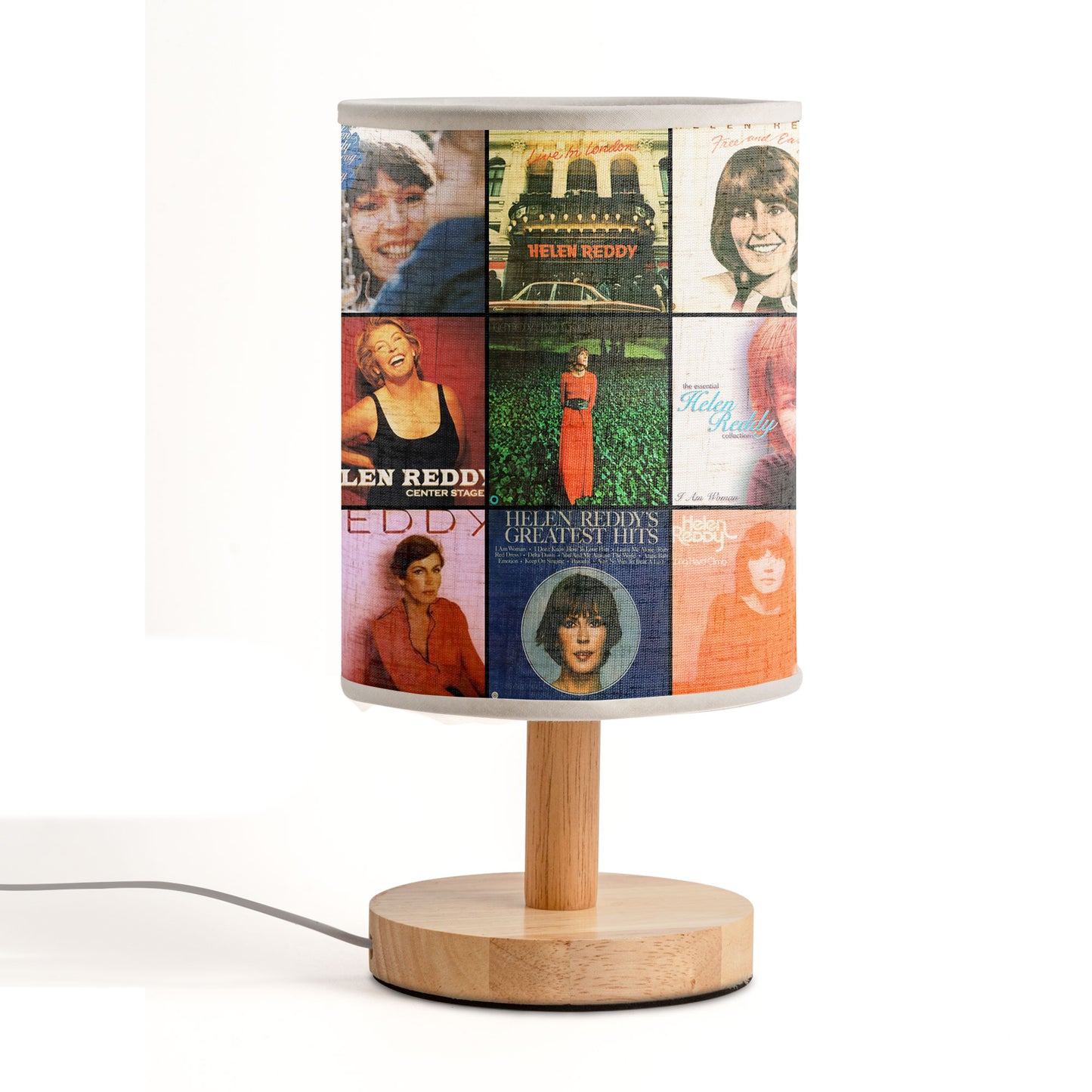 Helen Reddy Album Cover Fabric Lamp