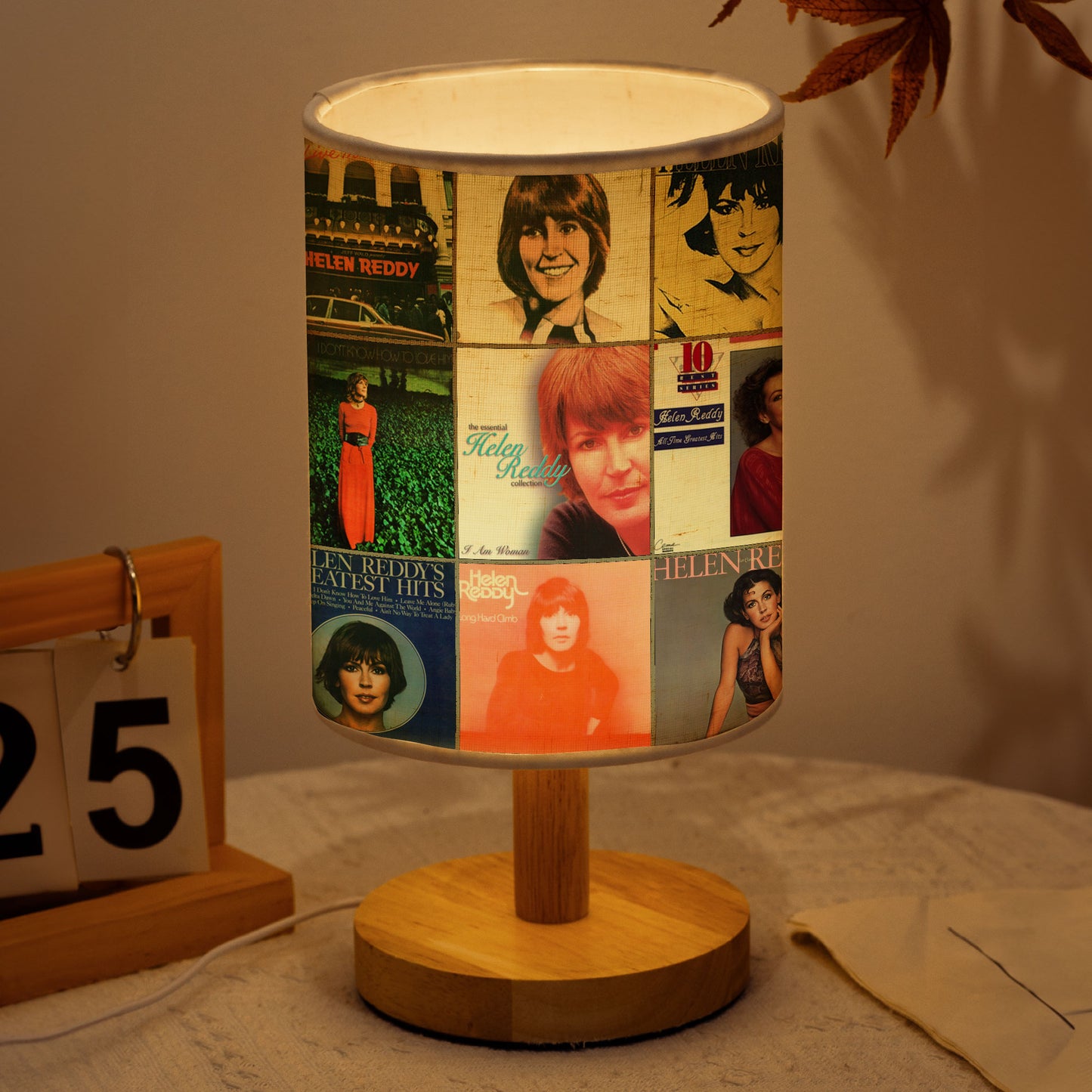 Helen Reddy Album Cover Fabric Lamp