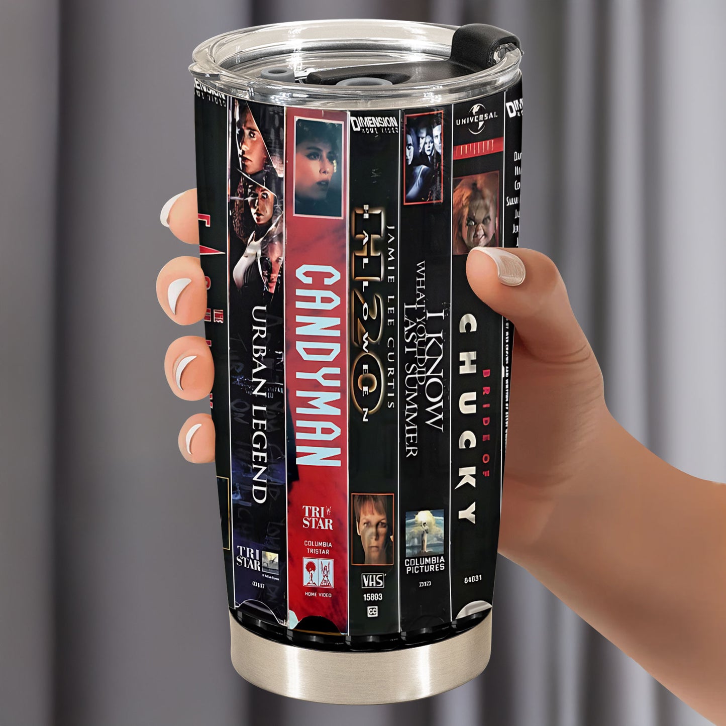 90s Slasher VHS Tumbler – The Golden Age of Teen Horror Tumbler 20oz 40oz