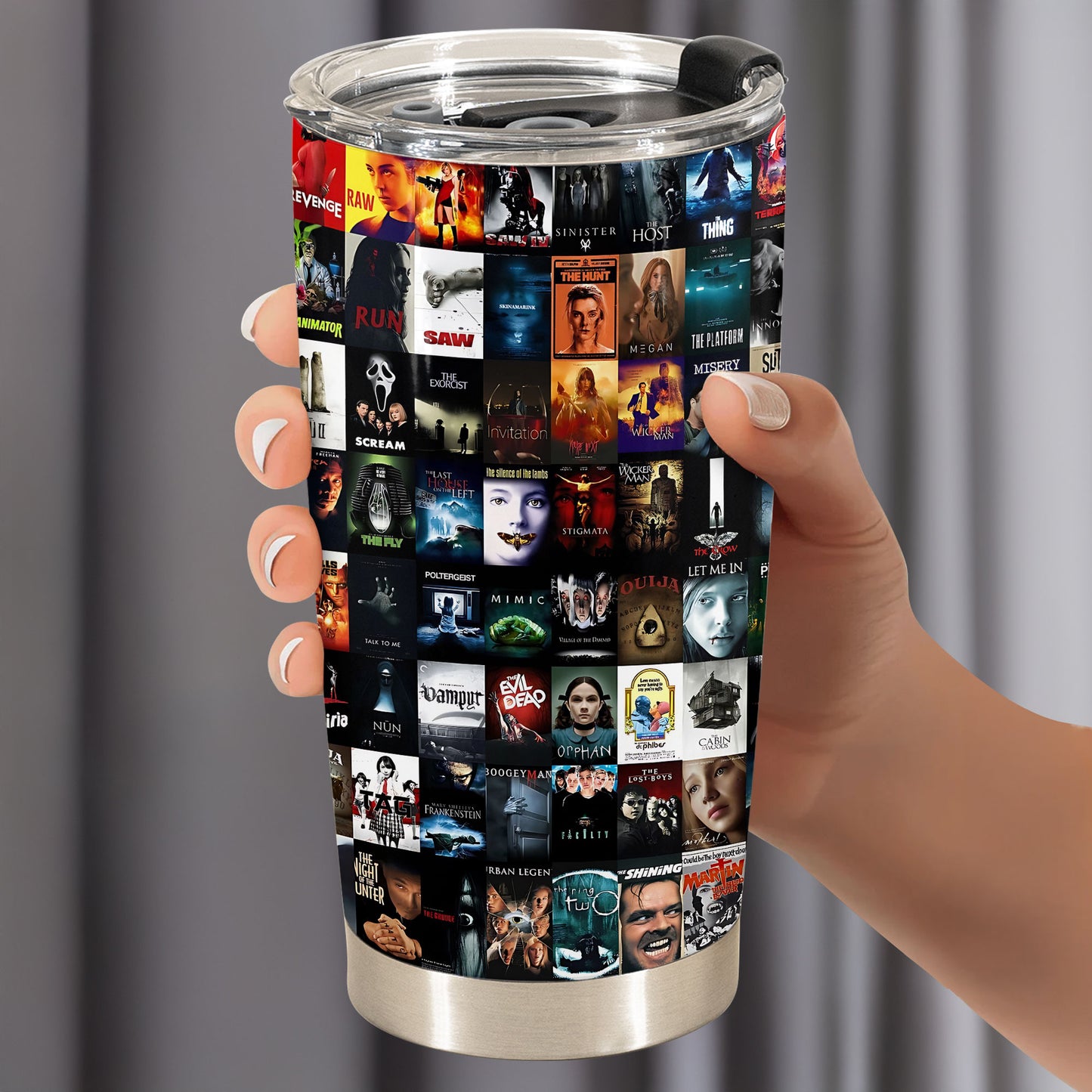 Classic & Modern Horror Icons Tumbler – A Tribute to Timeless Nightmares Tumbler 20oz 40oz