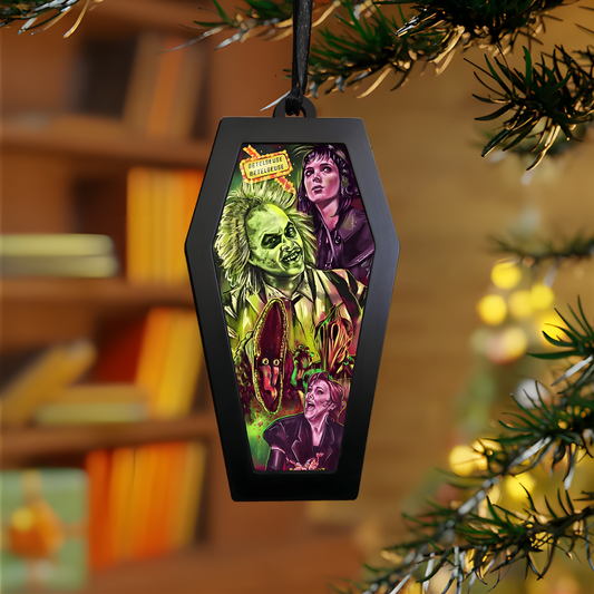 Beetlejuice & Haunted Hijinks – Acrylic & Wood Ornament