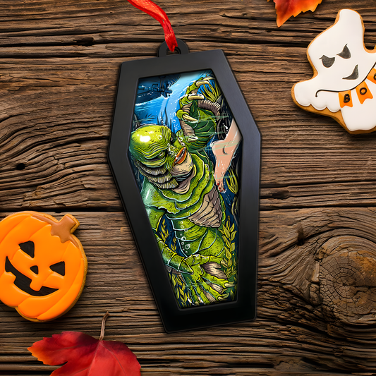 Gill-man Underwater Encounter – Acrylic & Wood Ornament