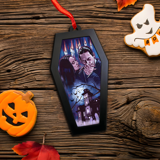 Gothic Lovers & Haunted Mansion – Acrylic & Wood Ornament