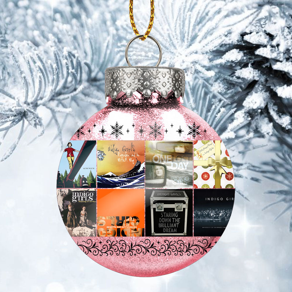 Indigo Girls Ornament – Folk Harmony in Holiday Glow