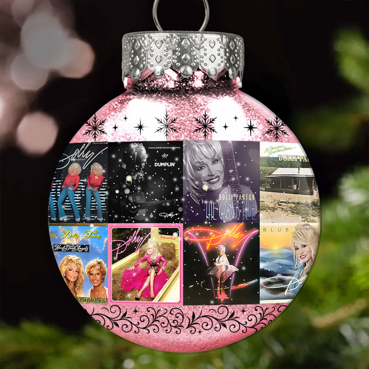 Dolly Parton Ball Ornament – A Sparkling Tribute to Country Grace and Christmas Joy