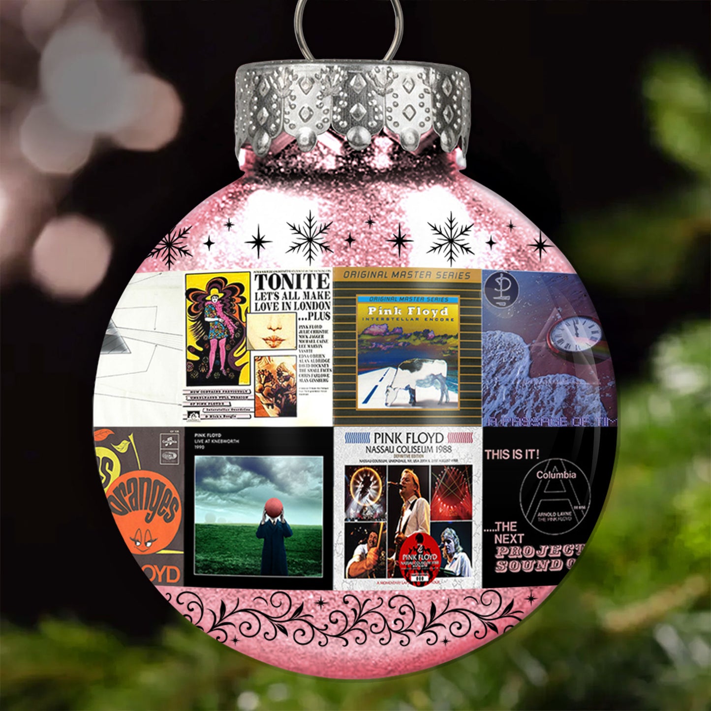 Pink Floyd Ball Ornament – A Psychedelic Tribute to Timeless Sound