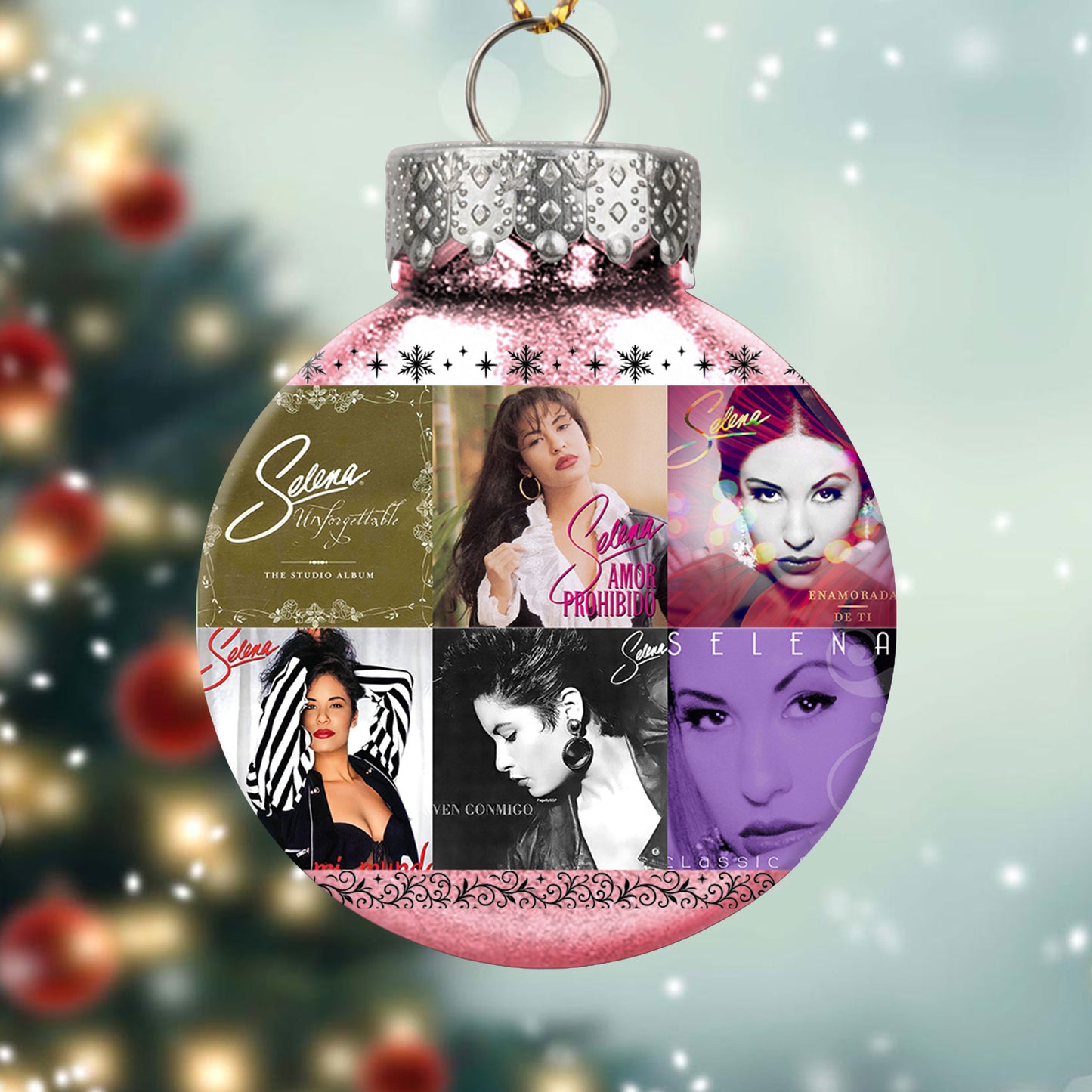Selena Ball Ornament – A Heartfelt Christmas Gift for True Fans