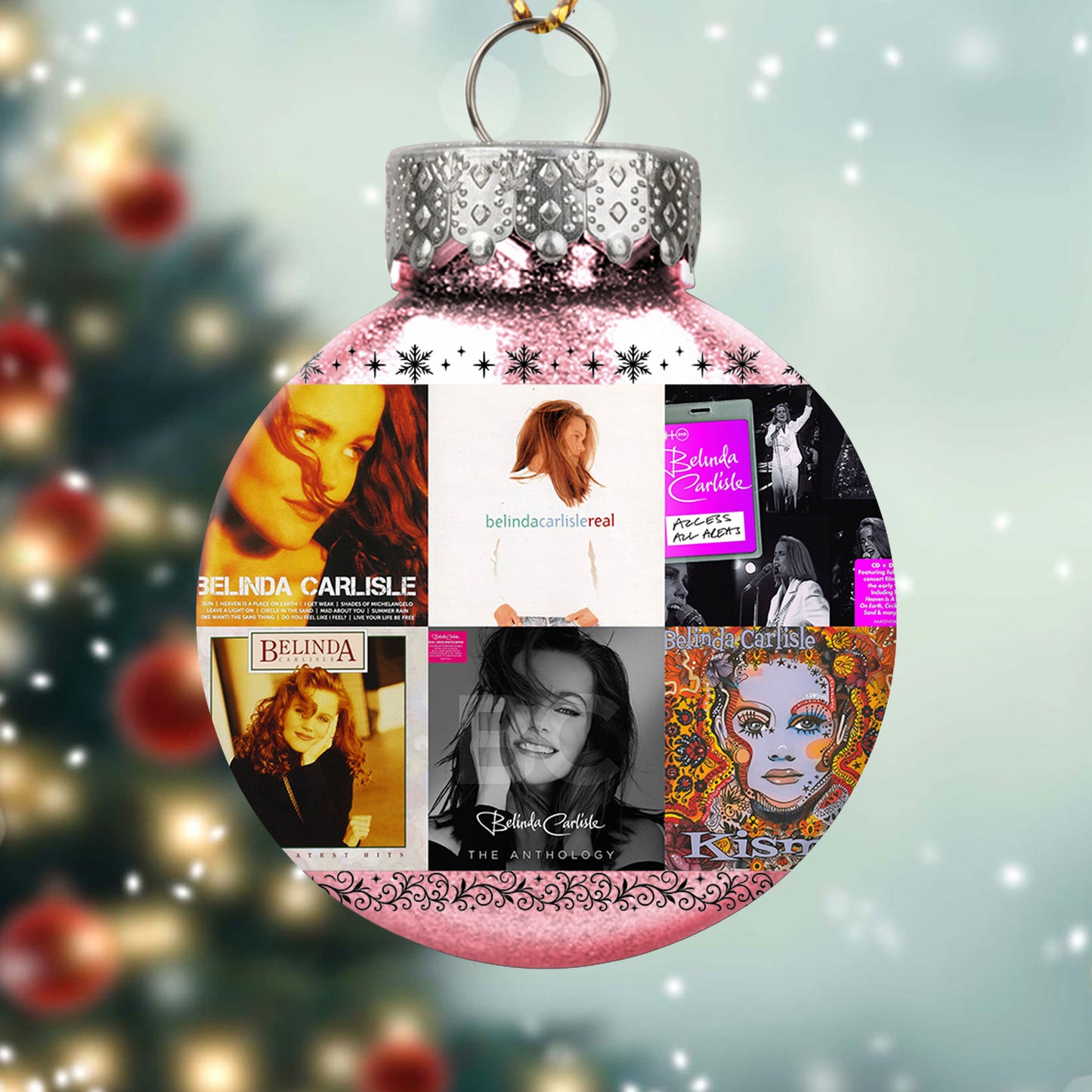 Belinda Carlisle Ball Ornament – Pop Elegance for a Merry Season