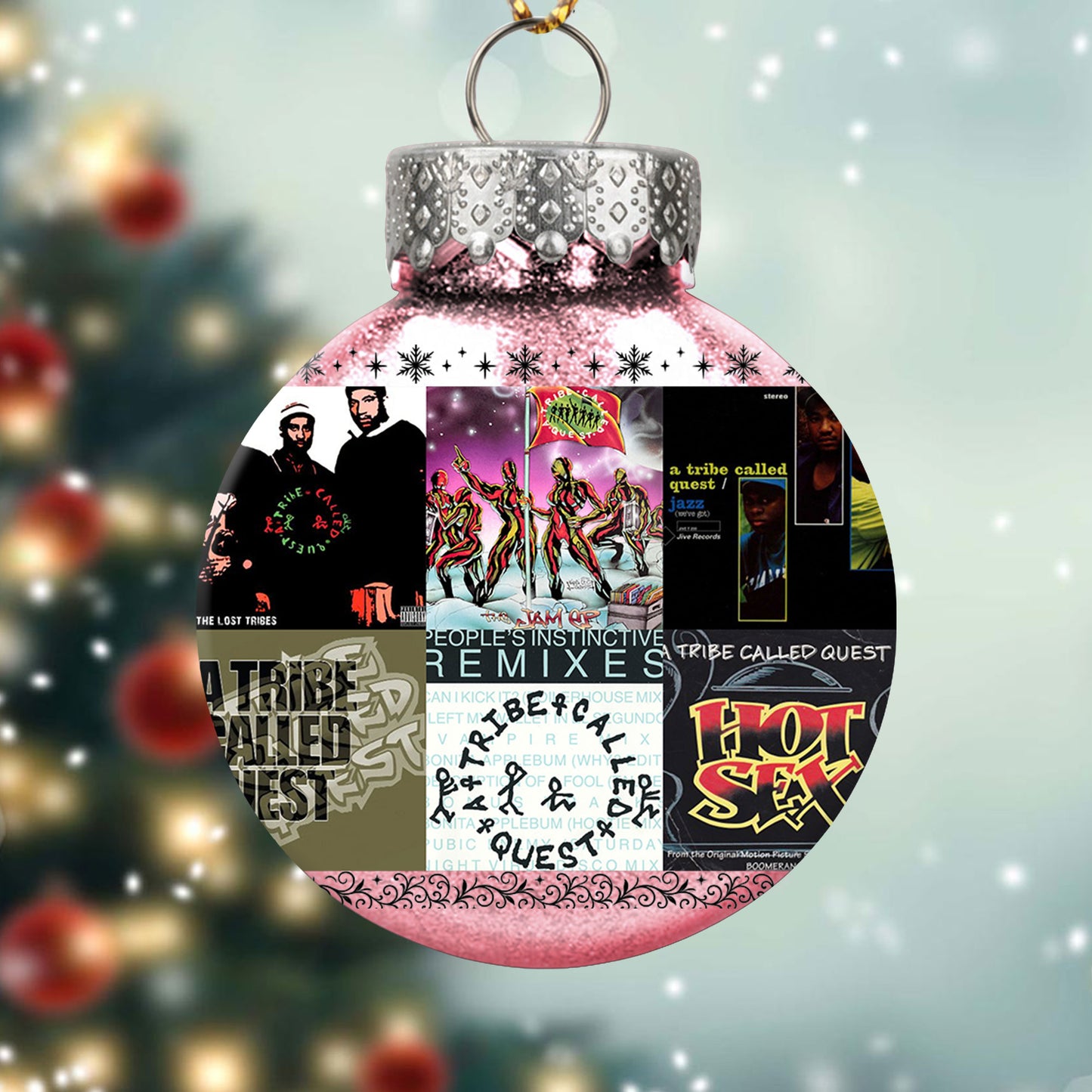 A Tribe Called Quest Ball Ornament – Hip-Hop Legends in Holiday Style