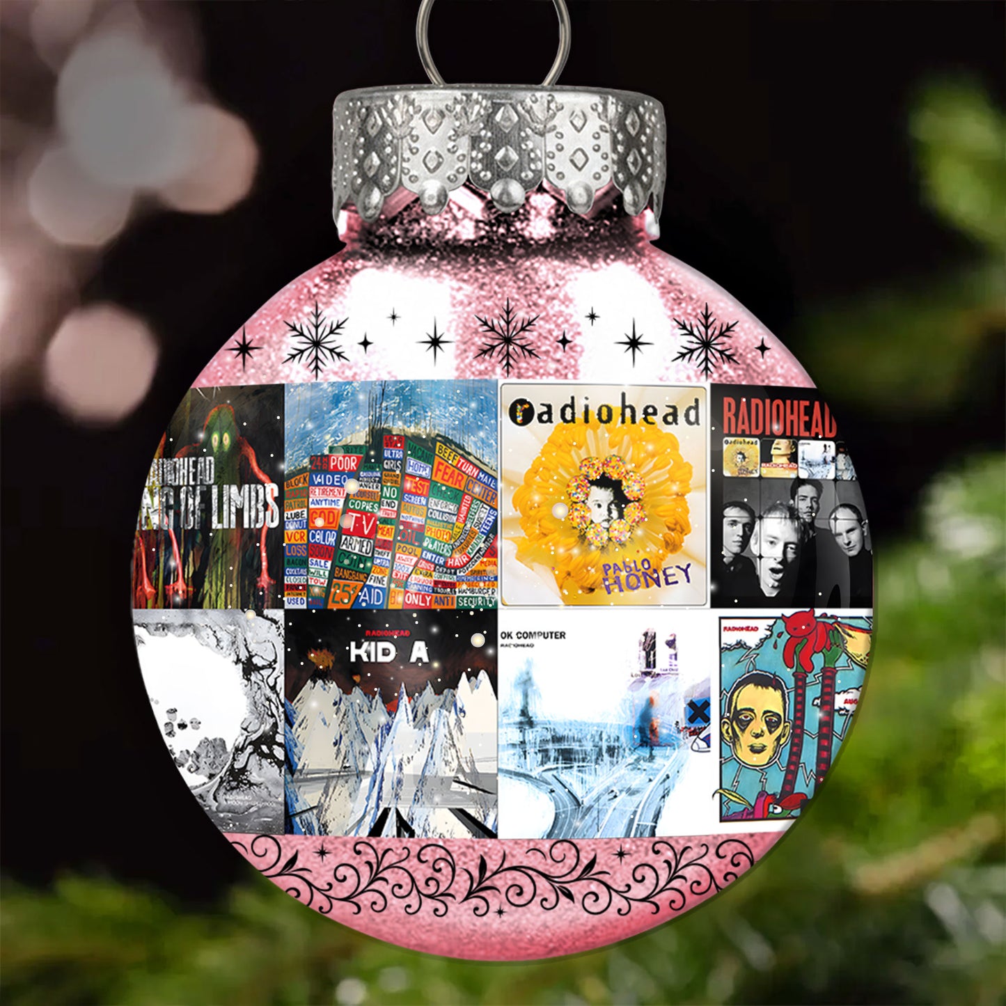 Radiohead Ball Ornament – A Tribute to Innovation, Emotion, and Alternative Spirit