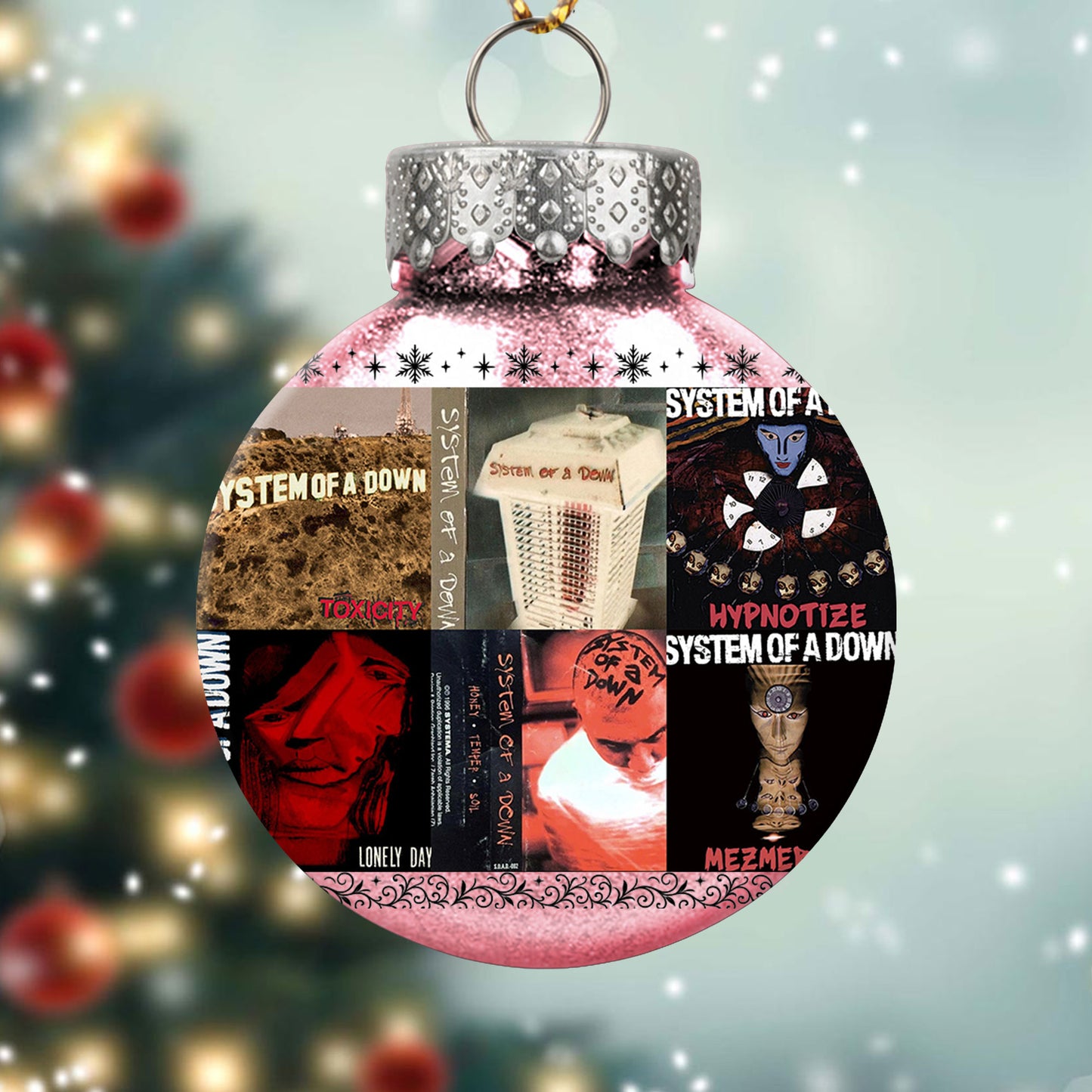 System of a Down Ball Ornament – A Bold Christmas Gift for True Rock Fans