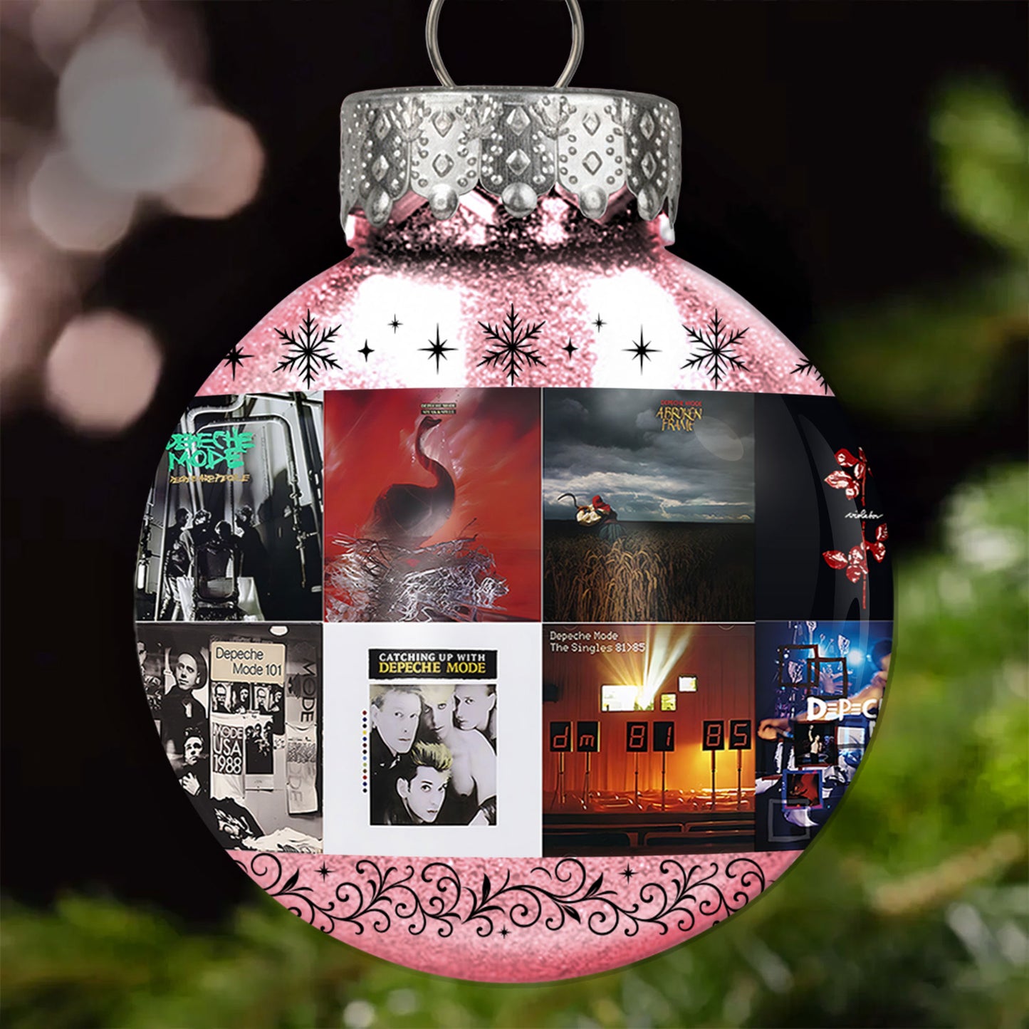 Depeche Mode Ball Ornament – A Synthwave Symphony for the Holiday Season