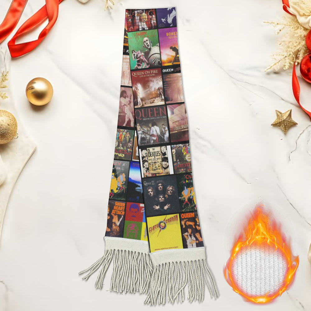 Queen Album Scarf – The Ultimate Christmas Gift for Music Lovers
