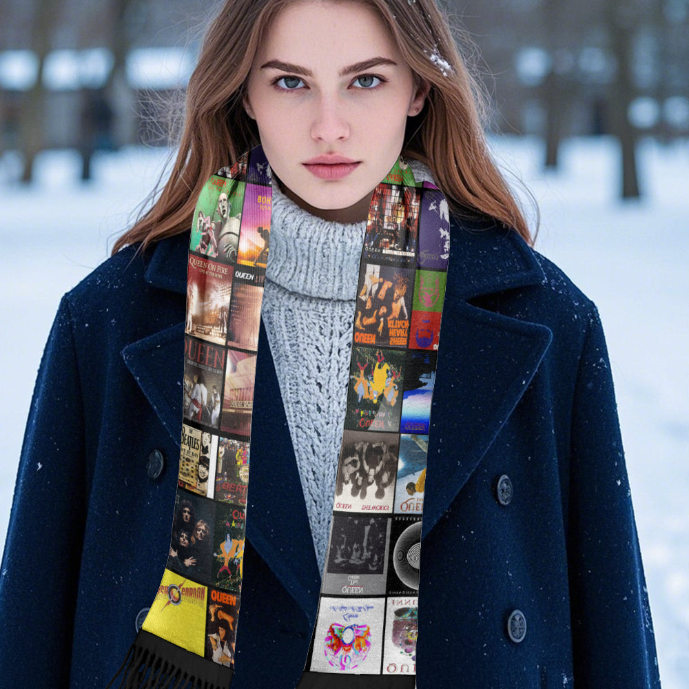 Queen Album Scarf – The Ultimate Christmas Gift for Music Lovers