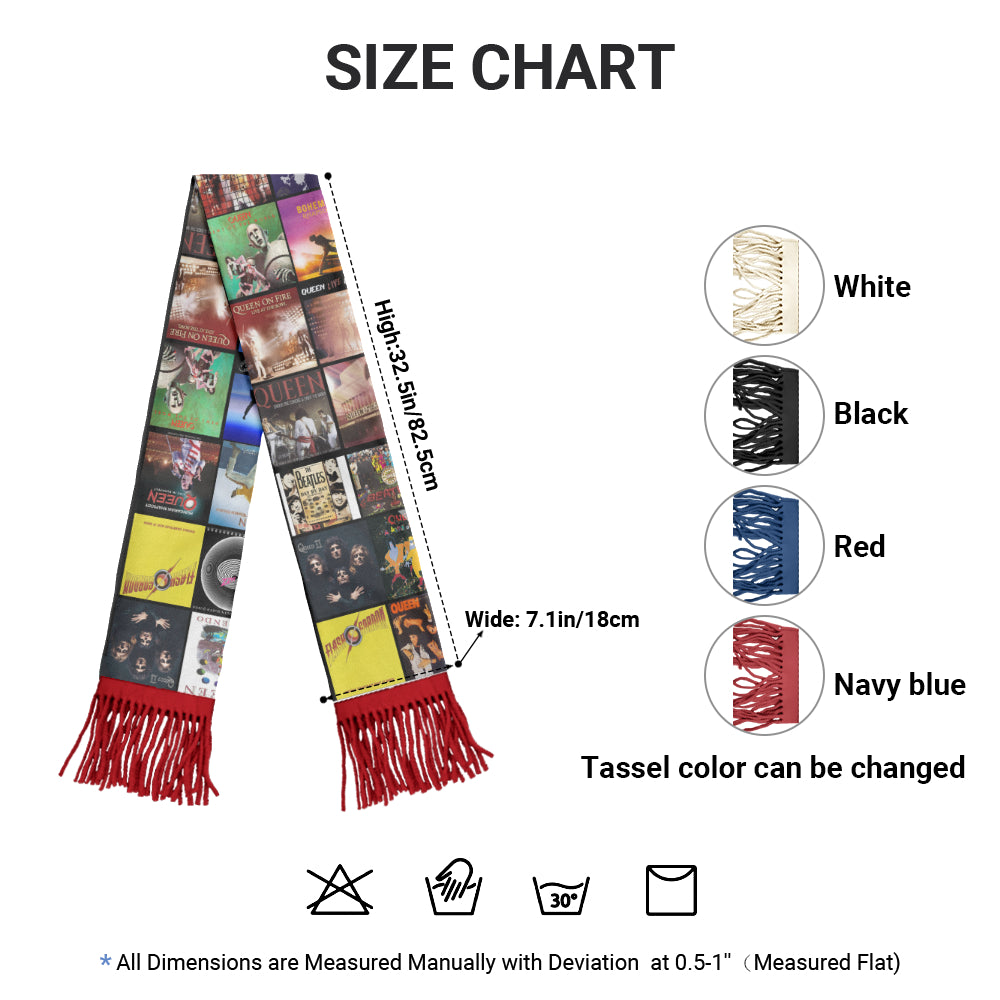 Queen Album Scarf – The Ultimate Christmas Gift for Music Lovers