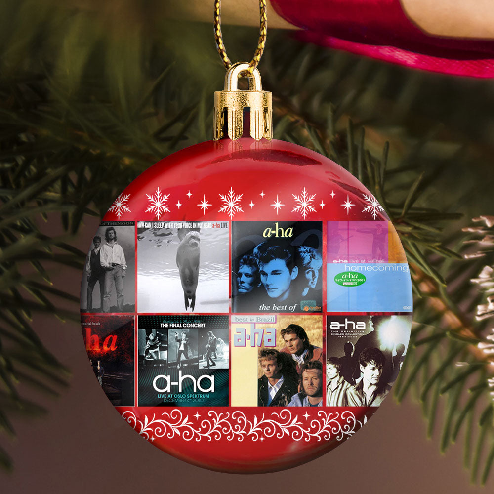 A-ha Ball Ornament – A Nostalgic Christmas Gift for Pop Lovers
