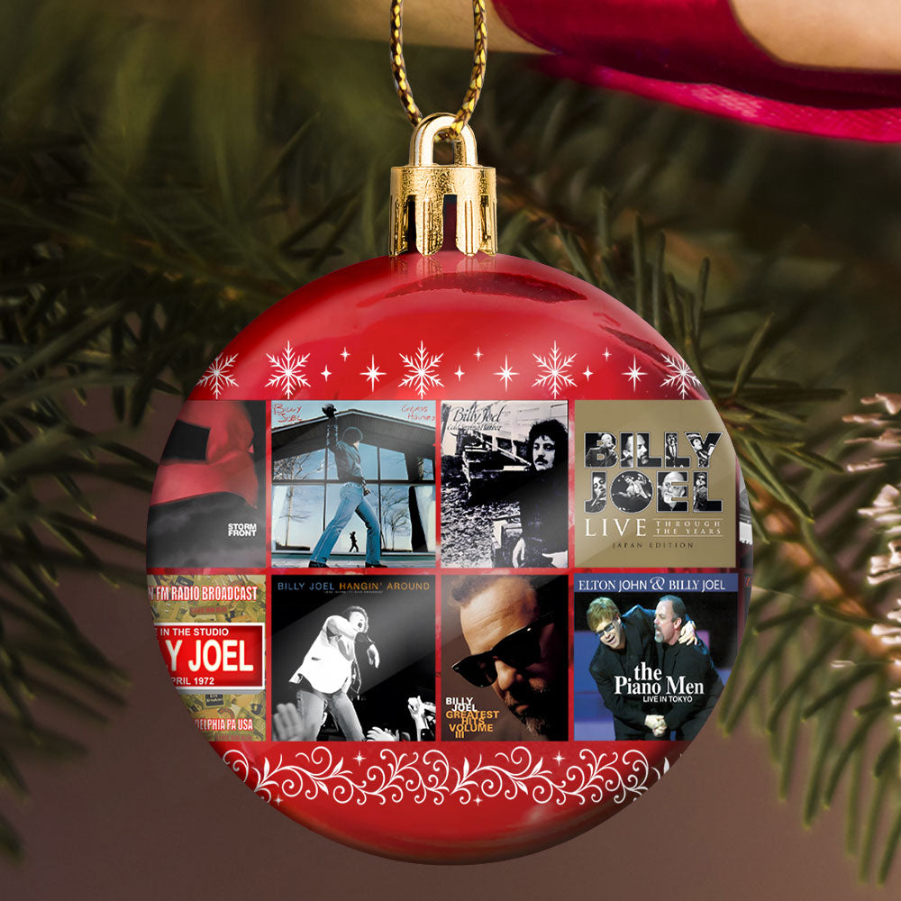 Billy Joel Ball Ornament – A Piano Man’s Holiday Melody in Every Shine