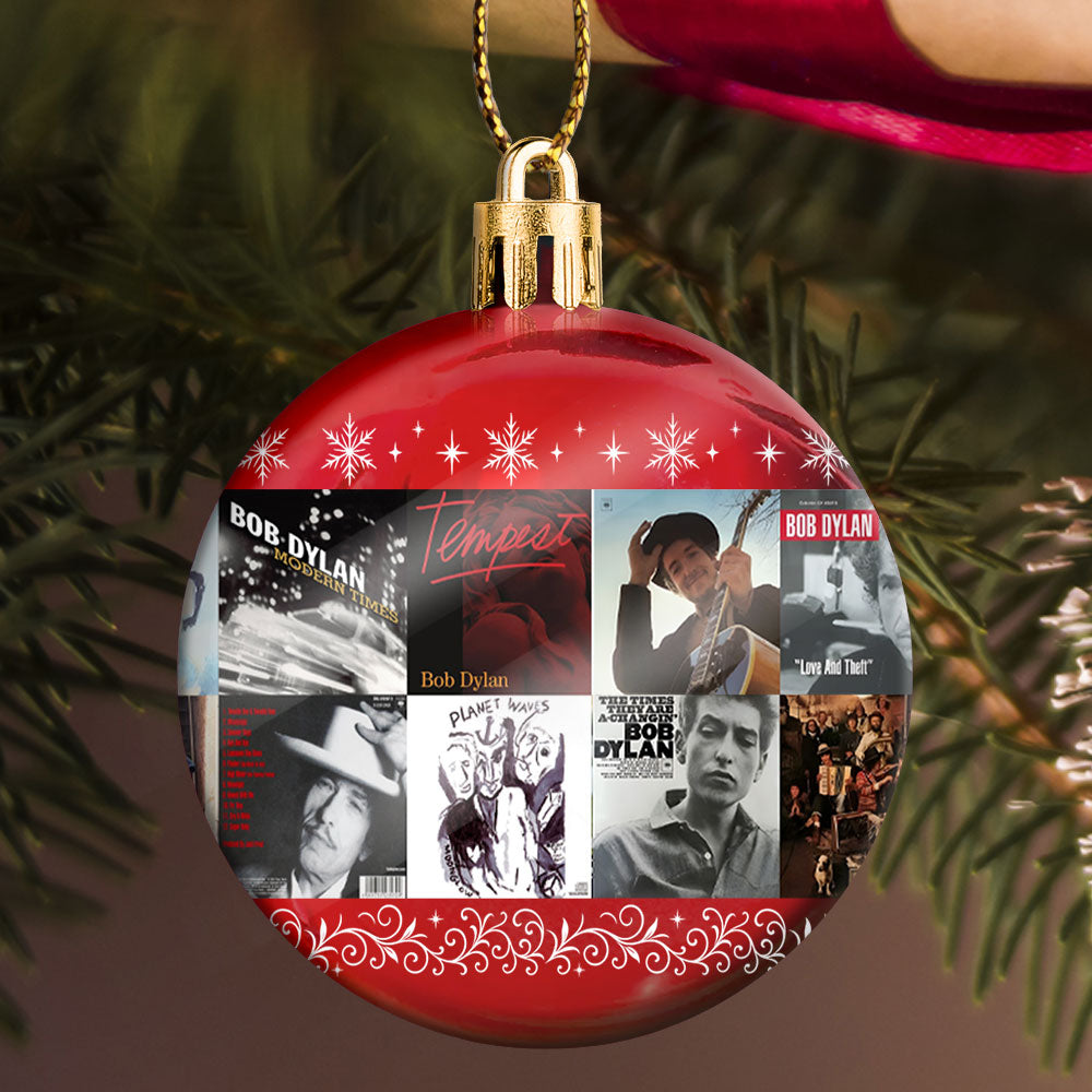 Bob Dylan Ball Ornament – A Tribute to the Poet of Rock and Timeless Melody