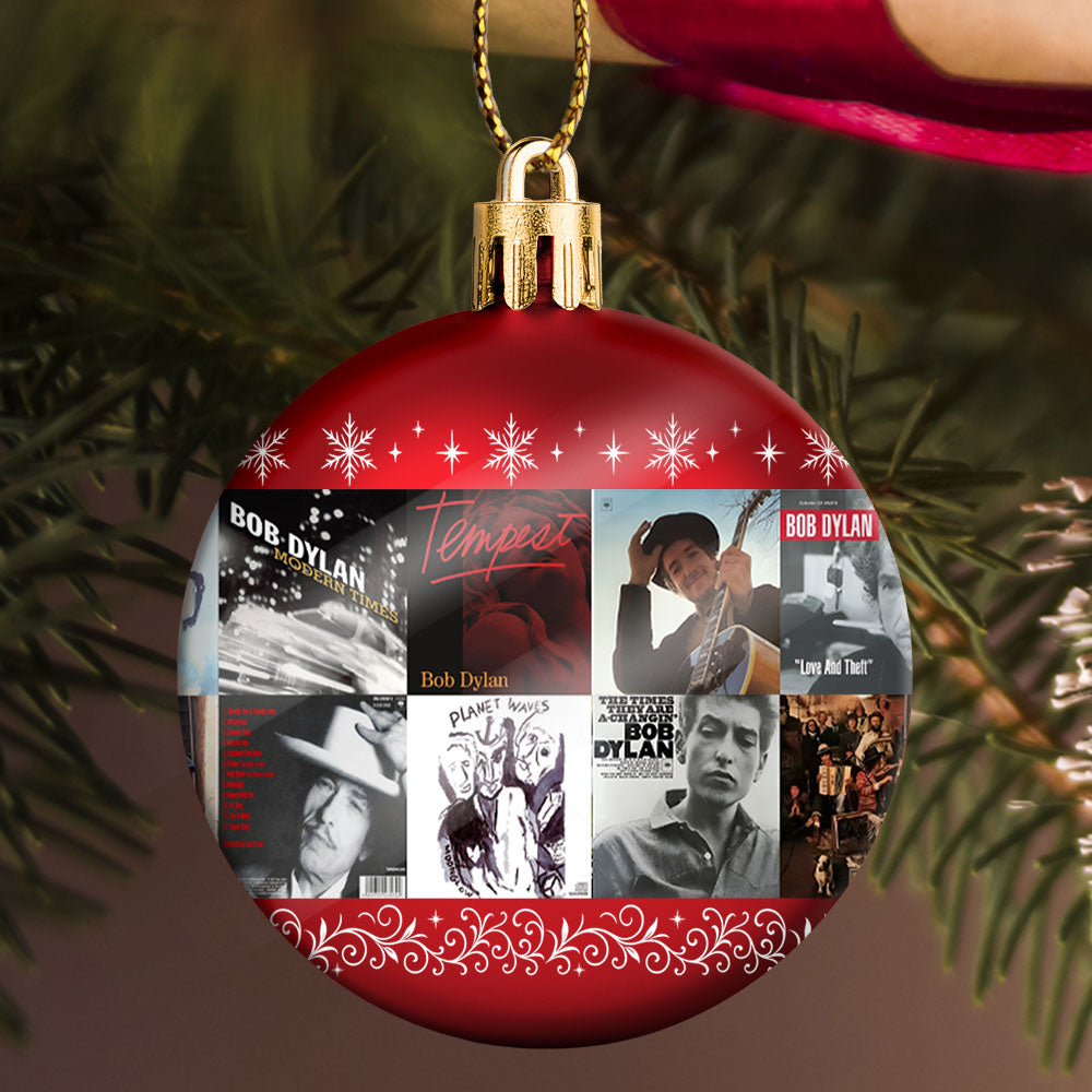 Bob Dylan Ball Ornament – A Tribute to the Poet of Rock and Timeless Melody