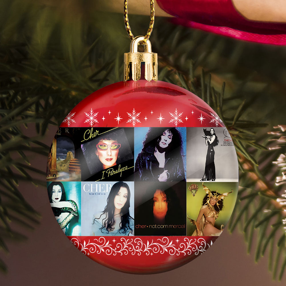 Cher Ball Ornament – A Dazzling Celebration of Glamour, Strength, and Timeless Hits