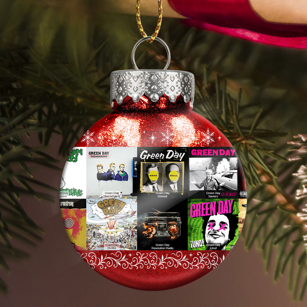 Green Day Ball Ornament – Rock the Holidays with Punk Spirit