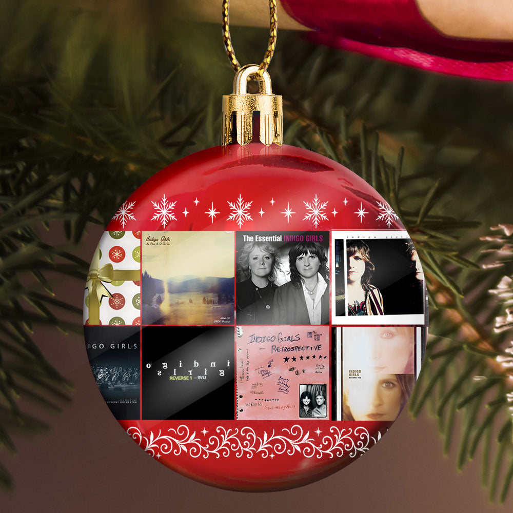 Indigo Girls Ornament – Folk Harmony in Holiday Glow