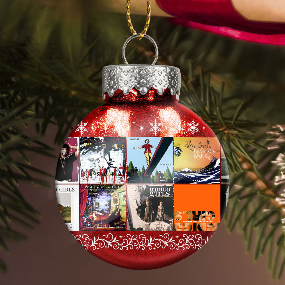 Indigo Girls Ornament – Folk Harmony in Holiday Glow