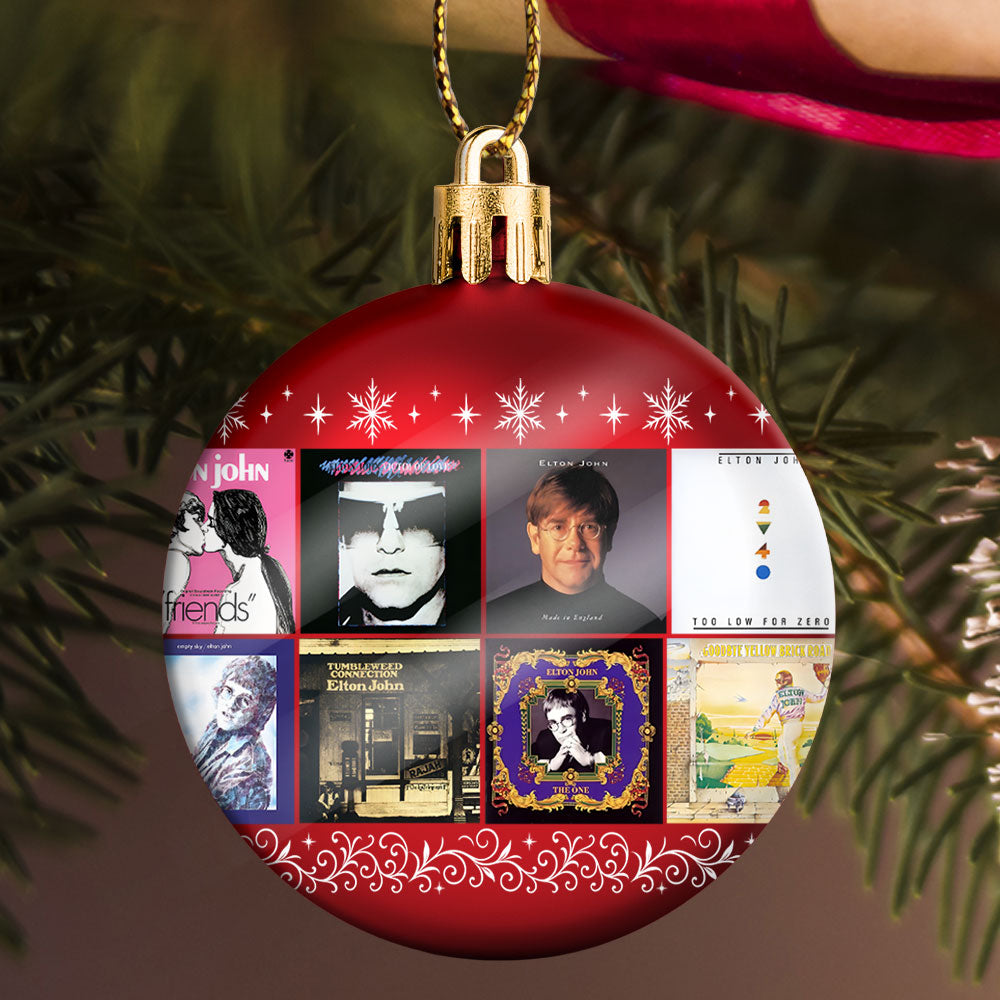 Elton John Ball Ornament – A Sparkling Tribute to Timeless Tunes