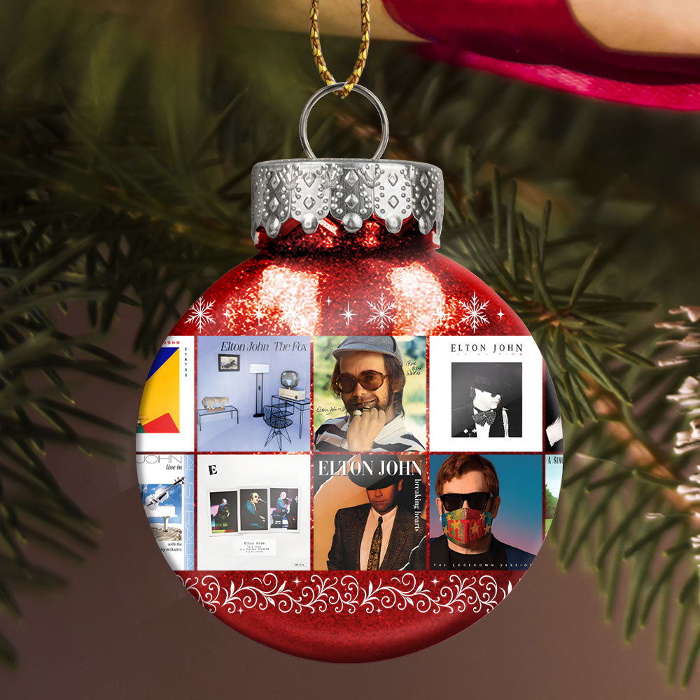 Elton John Ball Ornament – A Sparkling Tribute to Timeless Tunes