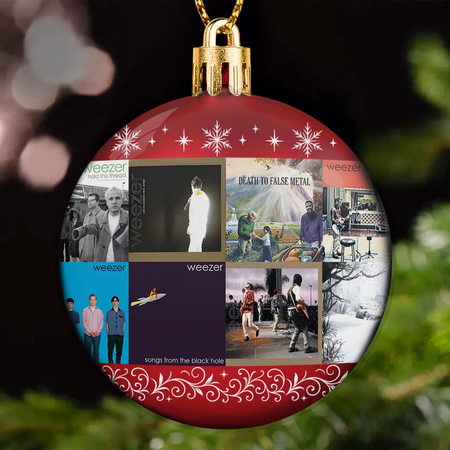 Weezer Ball Ornament – Alternative Rock Legends
