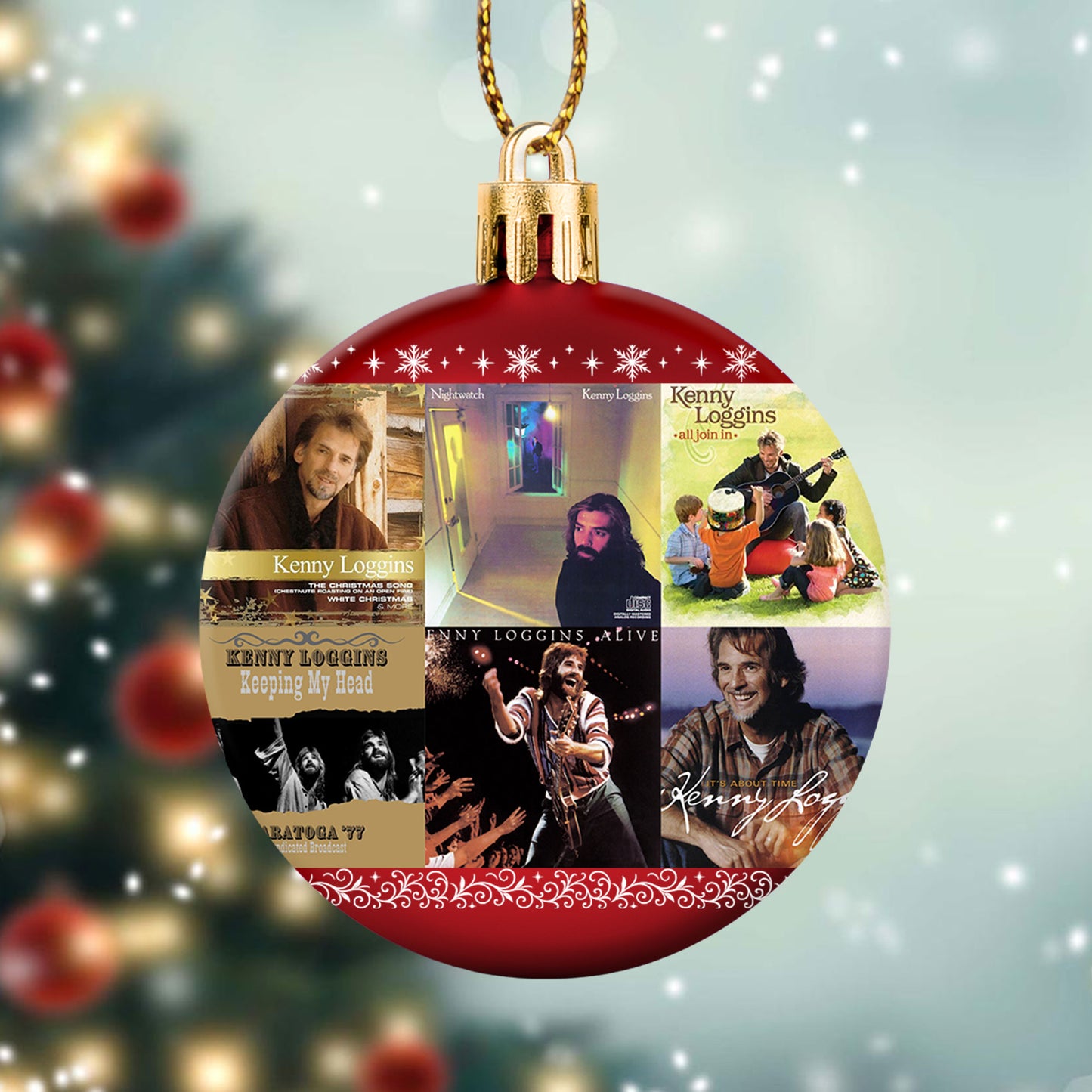 Kenny Loggins Ball Ornament – A Heartwarming Christmas Gift for Music Lovers