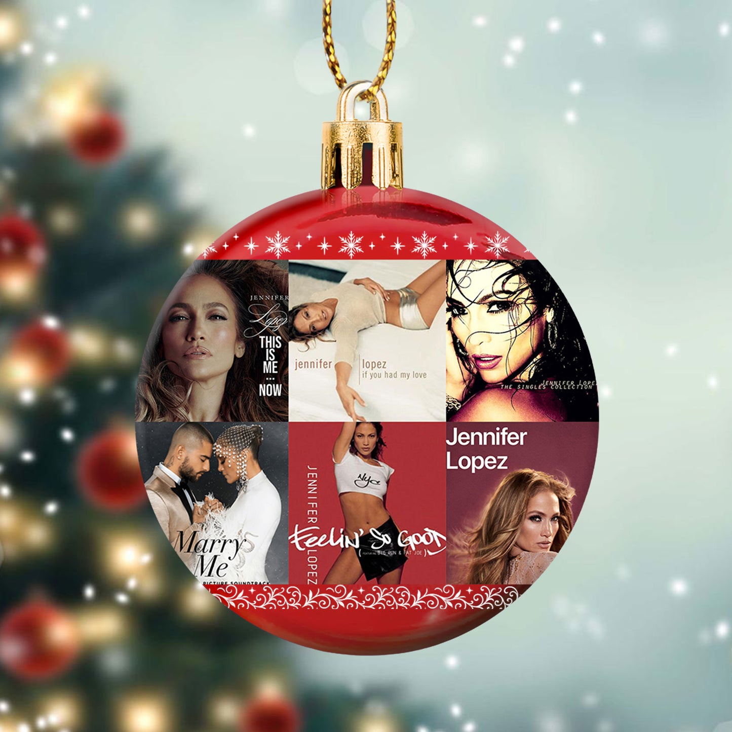 Jennifer Lopez Ball Ornament – Shine Bright with Pop Glamour