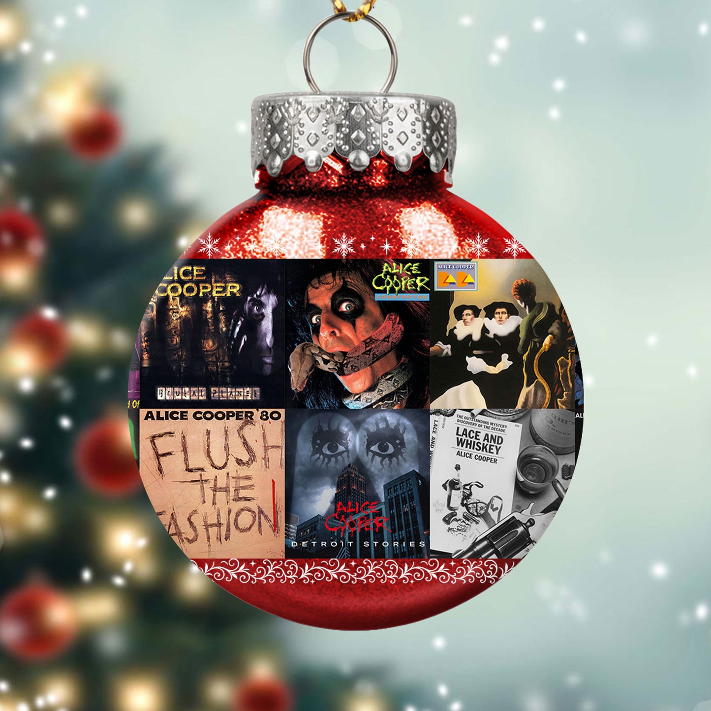Alice Cooper Ball Ornament – Shock Rock Spirit for the Holidays