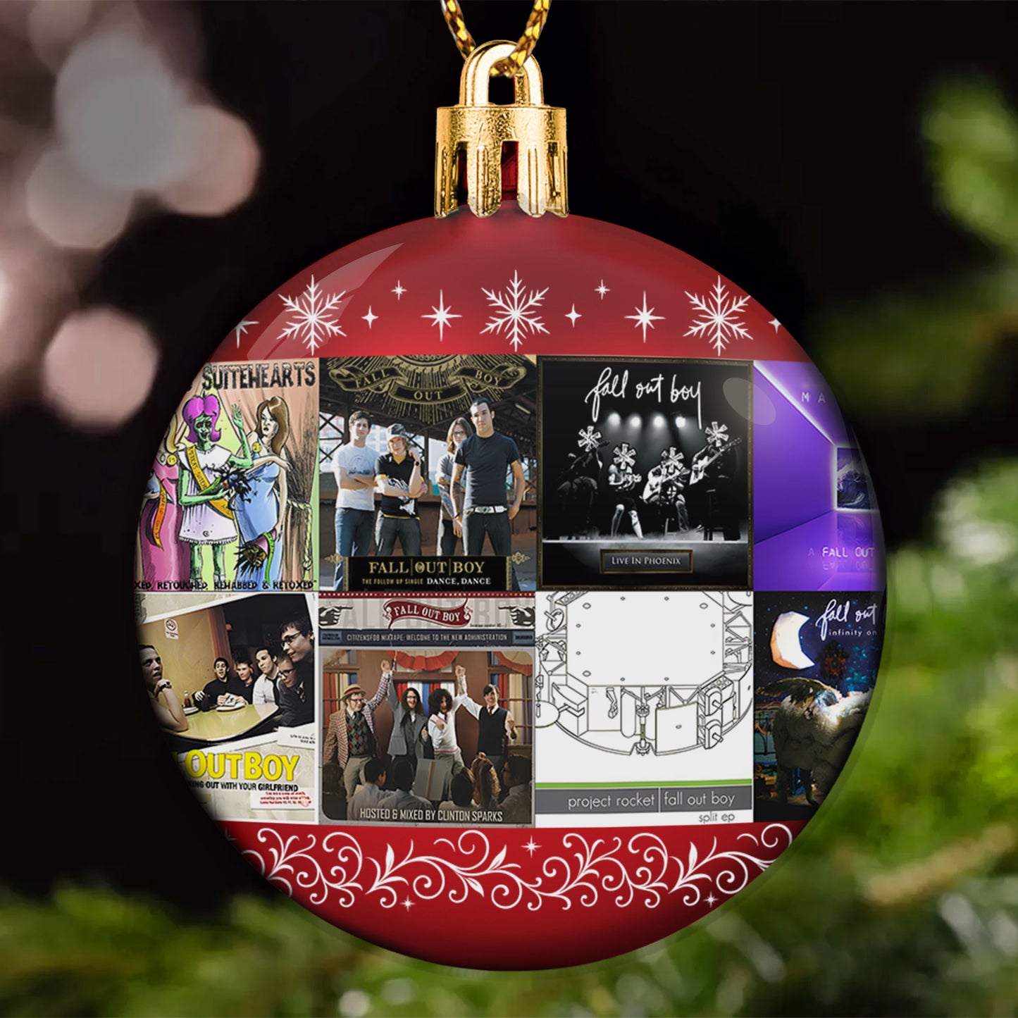 Fall Out Boy Ball Ornament – Pop Punk Energy Collection