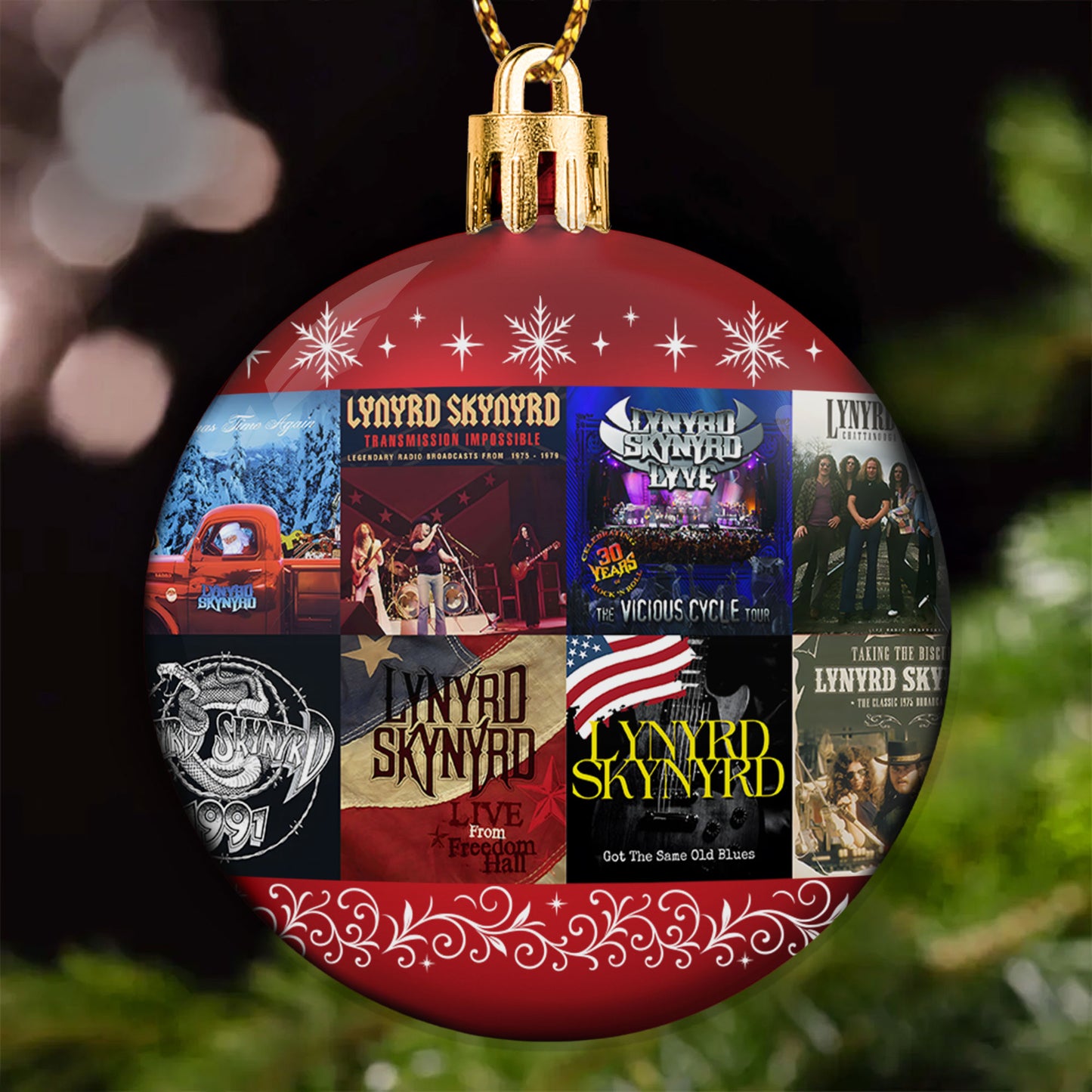 Lynyrd Skynyrd Ball Ornament – A Southern Rock Tribute for the Holiday Season