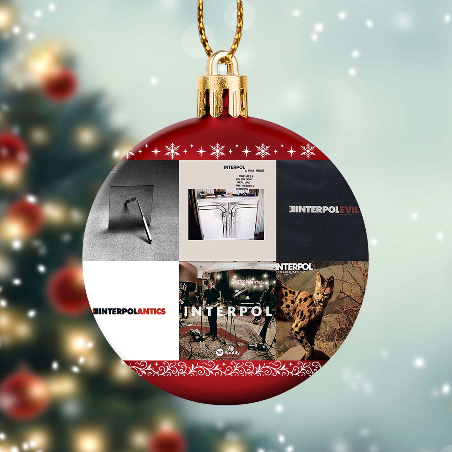 Interpol Ball Ornament – Celebrate the Cool Edge of Indie Rock