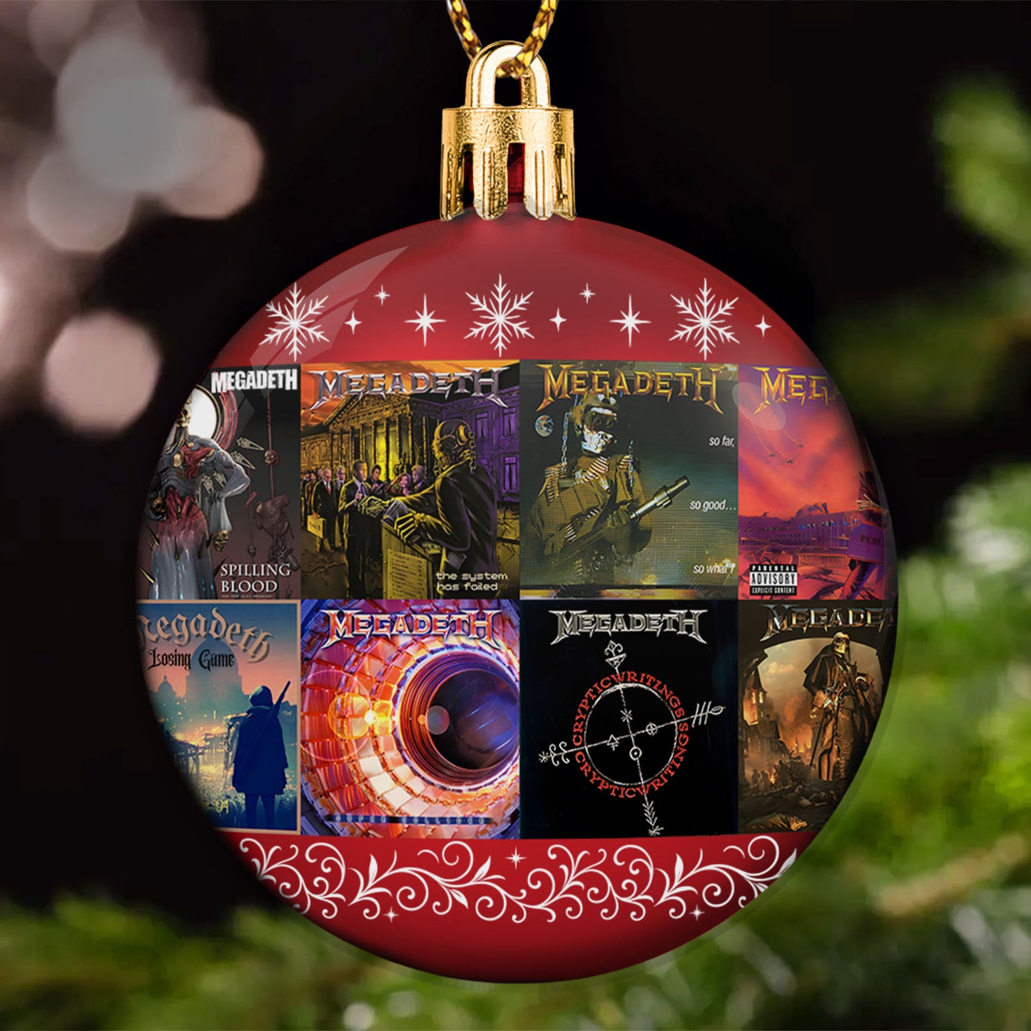 Megadeth Ball Ornament – A Heavy Metal Christmas Keepsake