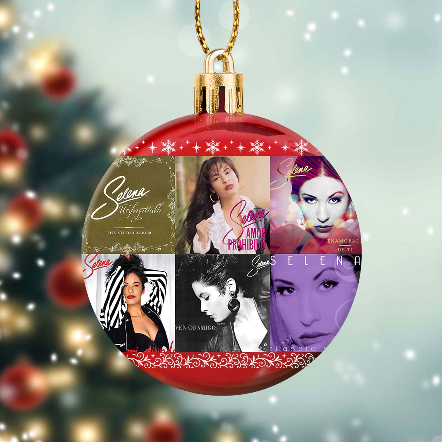 Selena Ball Ornament – A Heartfelt Christmas Gift for True Fans