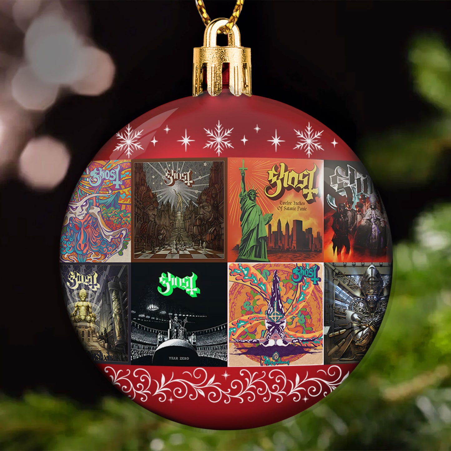 Ghost Ball Ornament – Theatrical Metal Spirit