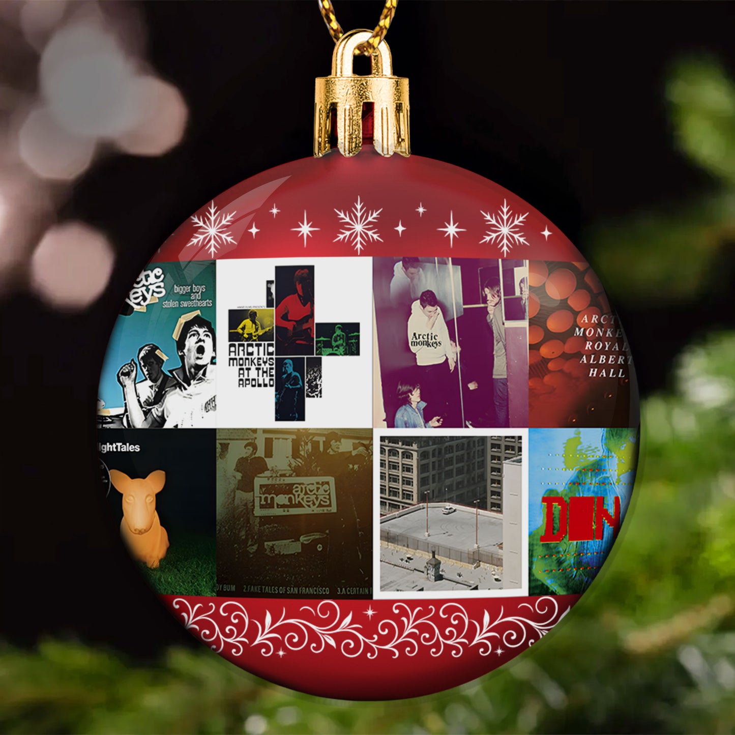 Arctic Monkeys Ball Ornament – Indie Rock Vibes