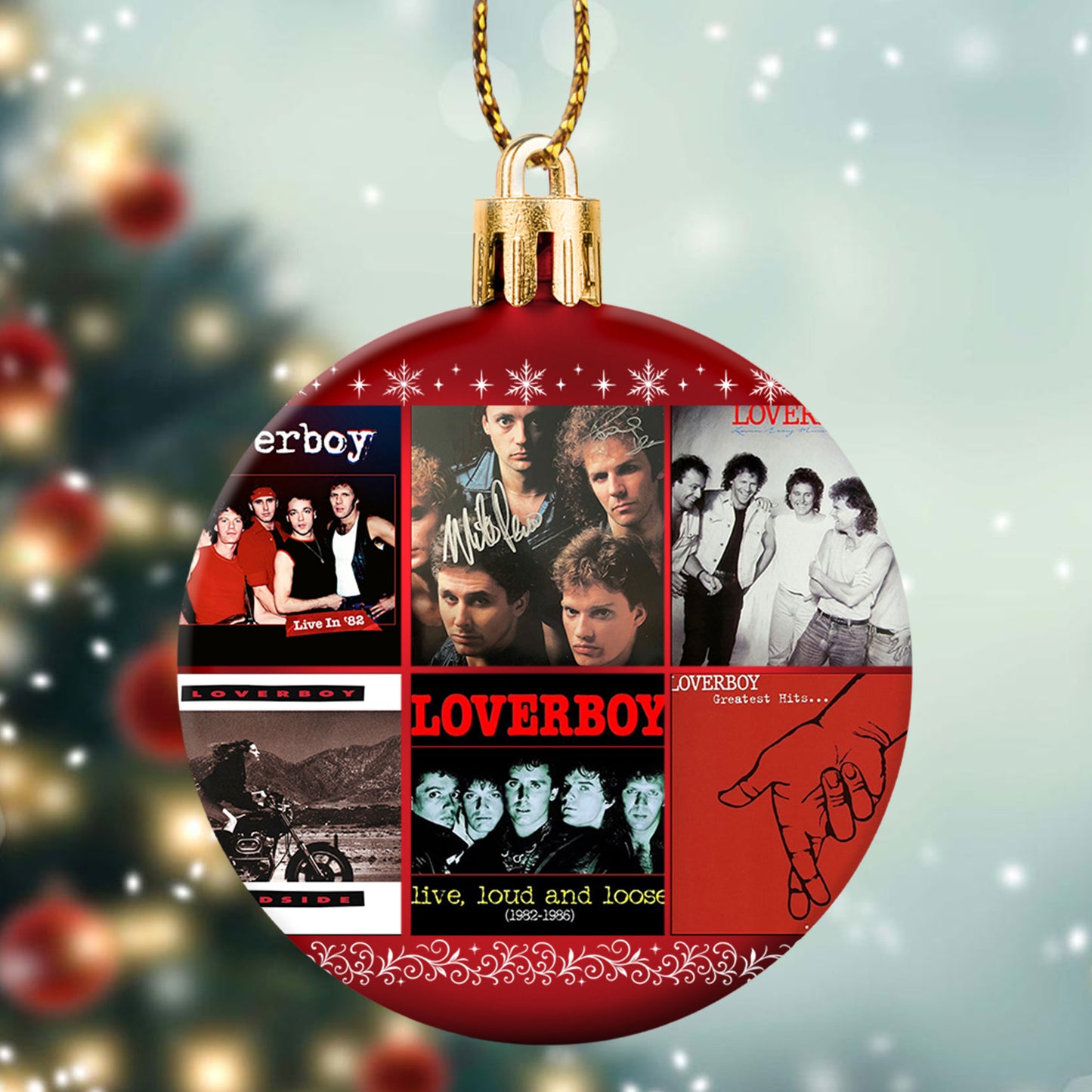 Loverboy Ball Ornament – Rock the Holidays with Classic 80s Energy