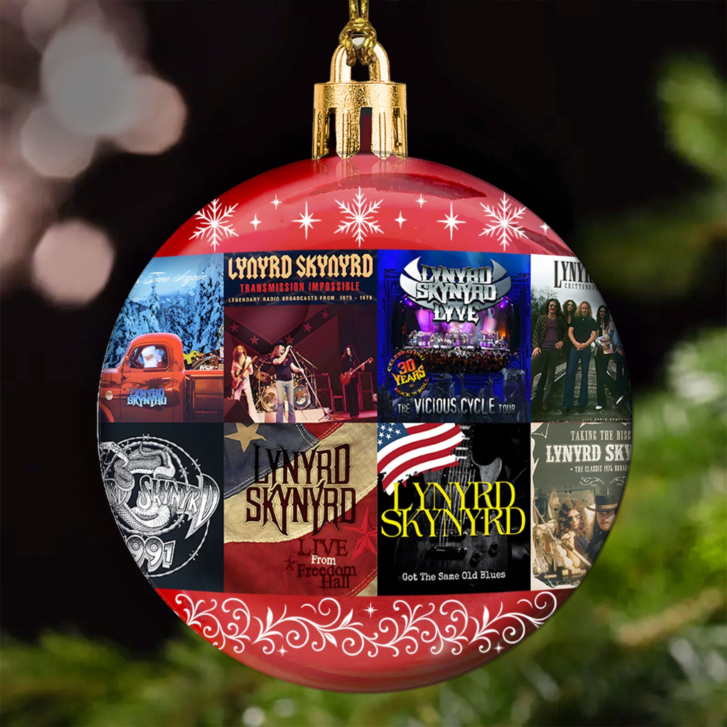 Lynyrd Skynyrd Ball Ornament – A Southern Rock Tribute for the Holiday Season