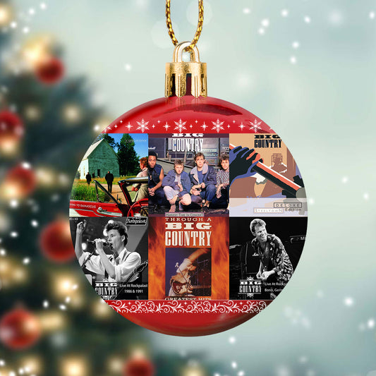 Big Country Album Collage Ornament – Classic Rock Christmas Decoration
