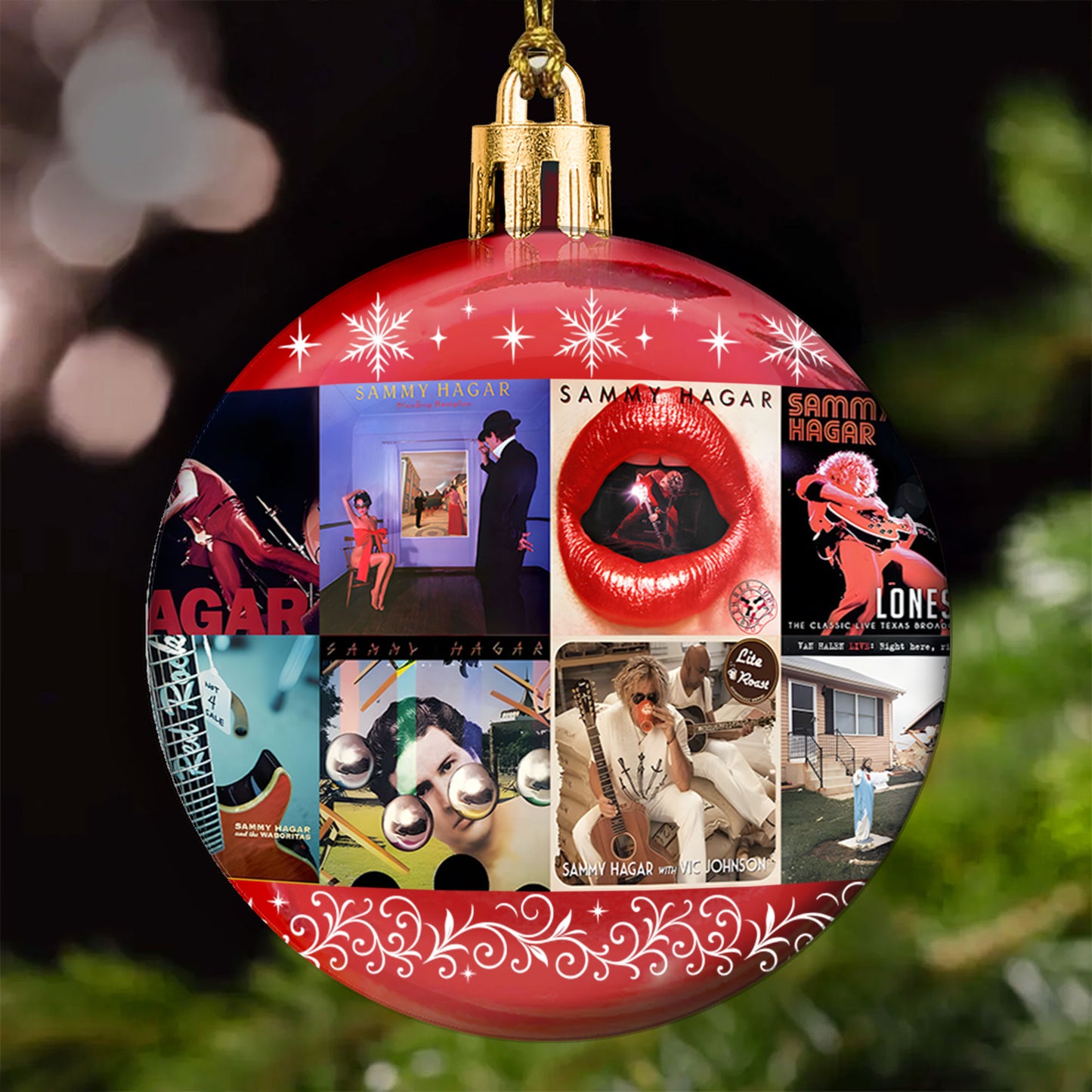 Sammy Hagar Ball Ornament – Rocking the Holidays with the Red Rocker Spirit