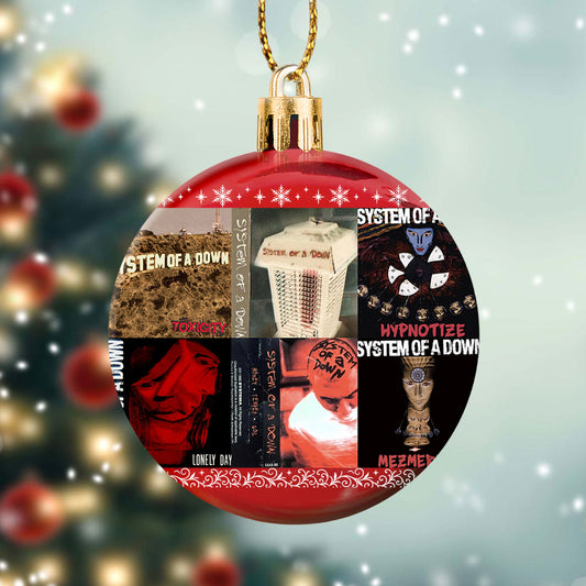 System of a Down Ball Ornament – A Bold Christmas Gift for True Rock Fans
