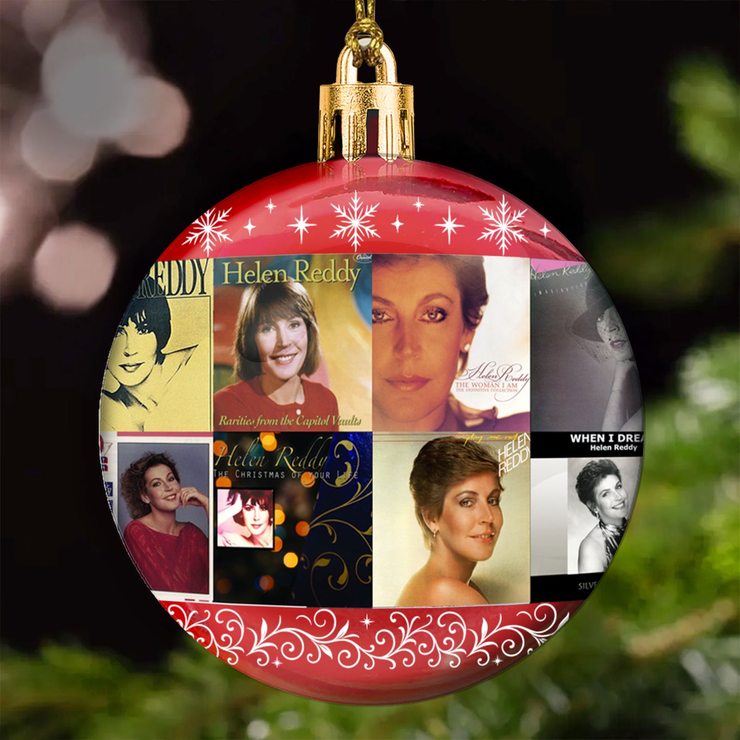 Helen Reddy Ball Ornament – A Touch of Classic Grace for the Holidays