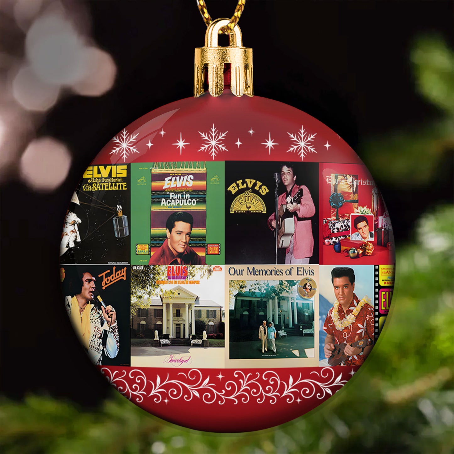 Elvis Presley Ball Ornament – A Rock ’n’ Roll Legend Wrapped in Holiday Spirit