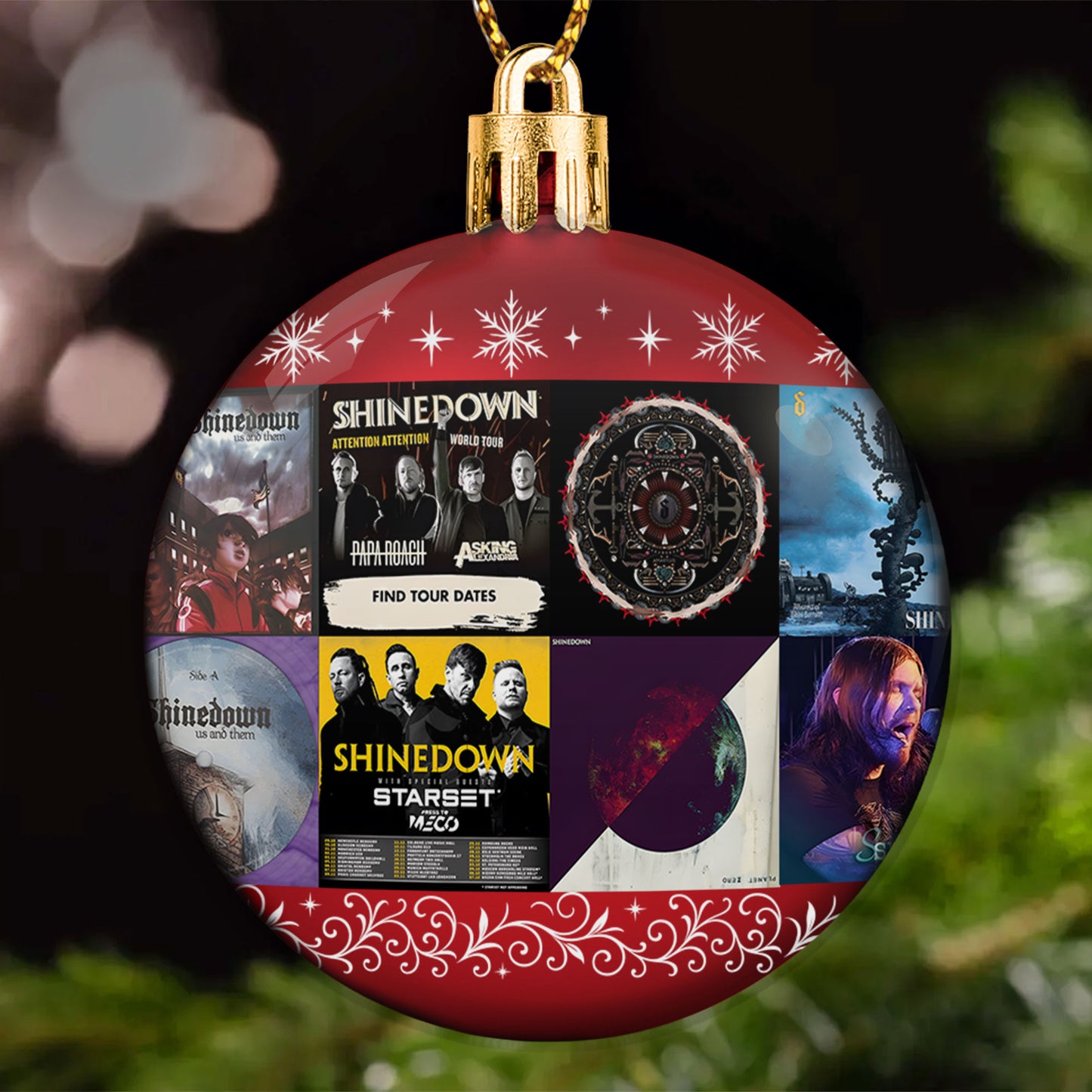 Shinedown Ball Ornament – Rock Resilience Wrapped in Holiday Glow